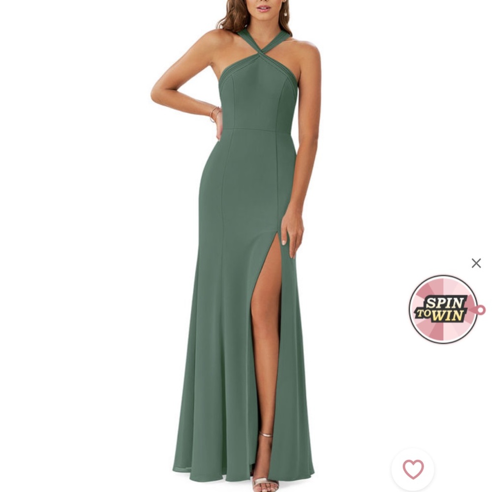 Azazie Eucalyptus Bridesmaid Dress